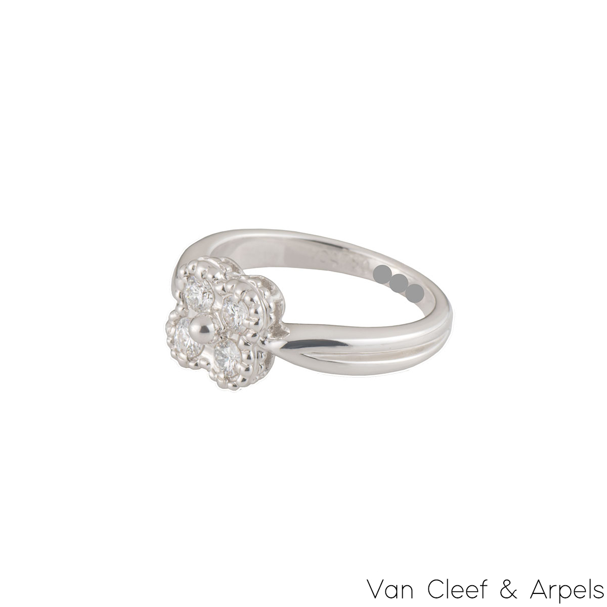 Van Cleef & Arpels White Gold Diamond Arno Ring